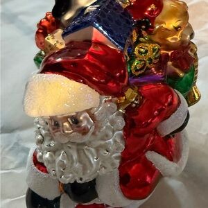 Christopher Radko Sneaking Down The Chimney Christmas Ornament approximately